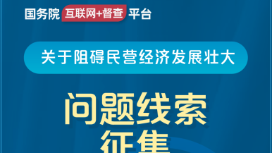 轻点插入图片视频在线观看资源国产日韩欧美国务院“互联网+督查”平台公开征集阻碍民营经济发展壮大问题线索